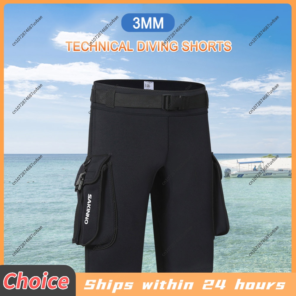 Tech Accessories For Men - Celana Pendek Wetsuit Neoprena 3mm, Menjaga