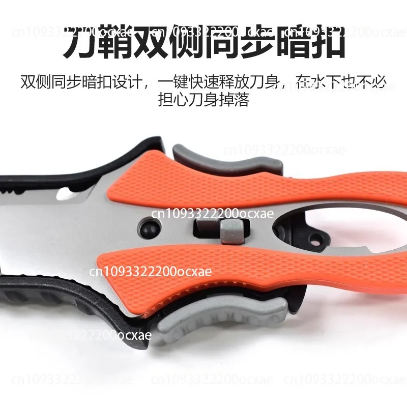 Tech Diving Accessories - Pisau Penyelamat Air Pemotong Tali Luar