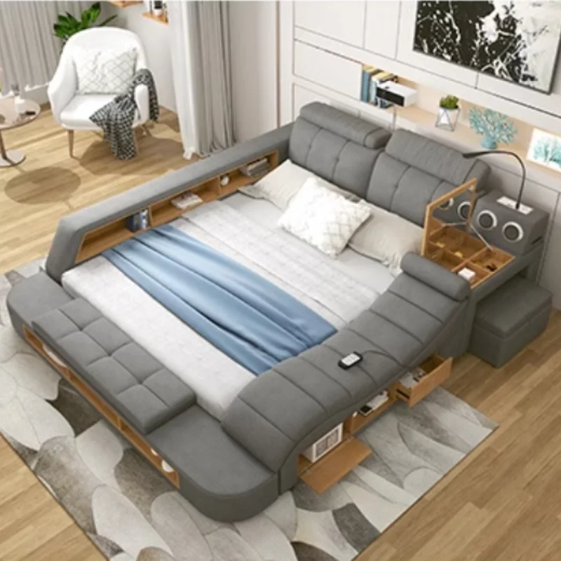 Tech Queen - Tempat Tidur Double Frame Sederhana Mewah