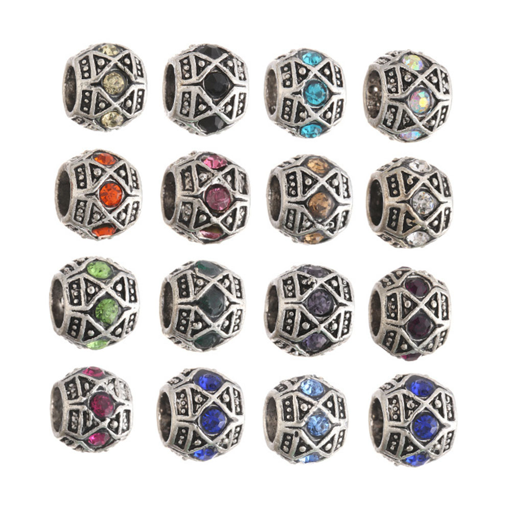 10 Pcs Manik-manik Logam Berlu - Vintage Tech Accessories ulasan dan harga